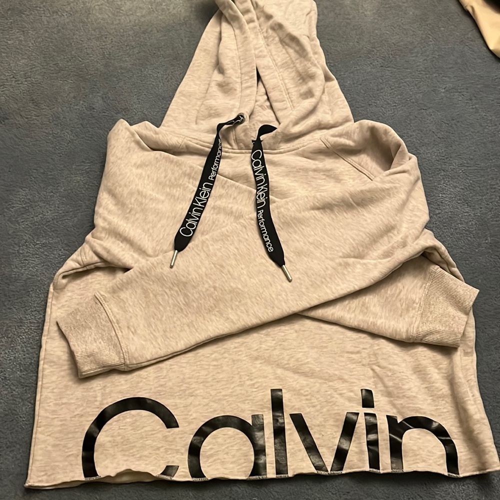 CK women’s performance cropped sweatshirt